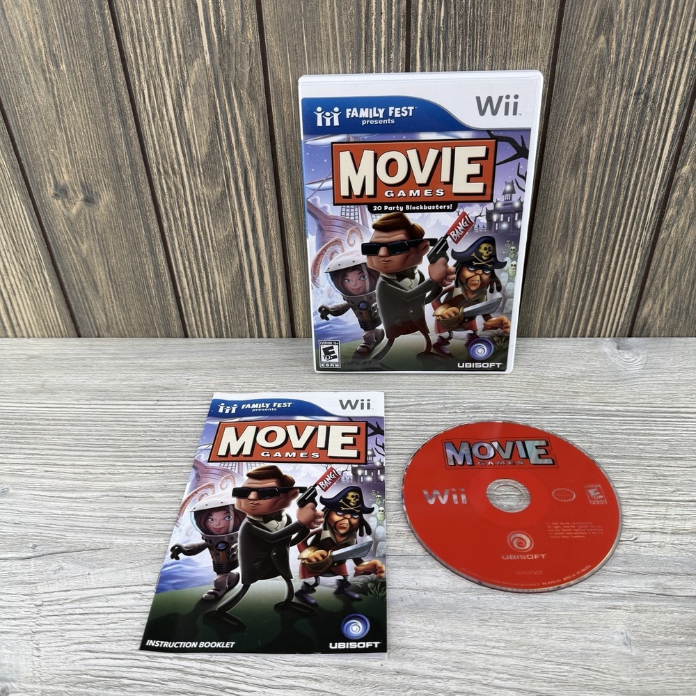 Movie Games - cib - Wii Nintendo Video Game Tested Working